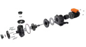 Насос з магнітною муфтою QHX-F-251CSE-5V38AFAA, PPH, 123L/min, 21.6m, 0,75kW, 380V
