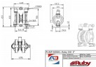 RUBY 150A-AP-NNN Pneumatische Membranpumpe