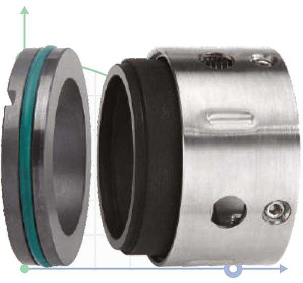Торцевое механическое уплотнение R-8U 3, CAR/SIC, VITON, 304, PG
