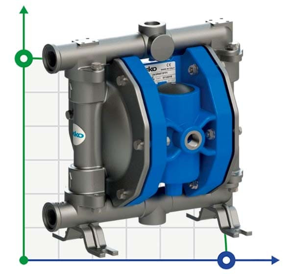 Seko Duotek AF65 AISI316 pneumatic diaphragm pump