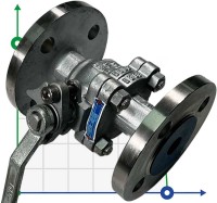 PN16 DN32 Шаровой кран из нержавеющей стали AISI 316, Seat PTFE