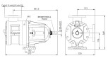 Pumpe für Chemikalien, Säuren Kupar KIP 2 1/2 in-C, AISI 316, 7-35 m3/h Zahnradpumpe