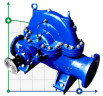 Double Suction Split Case Pump D200-36, 1500, without engine