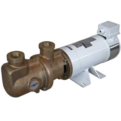 Schraubenpumpe LIVERANI MO-B 44 cm³/12 V 0,55 kW, 1400 U/min mit Bronzegehäuse für den Schiffssektor