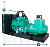 Generador diesel industrial XHYC-500GF con ATS, motor Cummins 600kVA, 500kW, 380V/50HZ tipo abierto