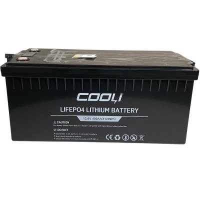Batterie CL-12,8V 400Ah, LiFePO4, LFP ABS Shell sur pied avec Bluetooth et écran