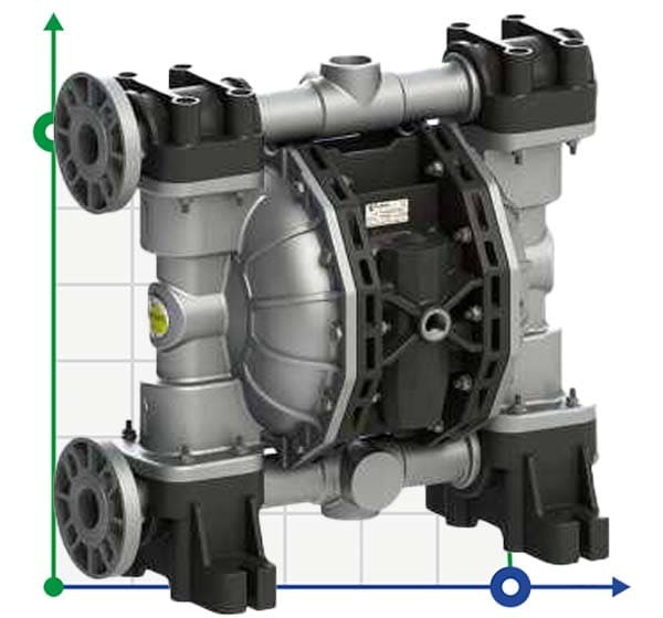 PHOENIX P500 ALU SANTOPRENE + PTFE ATEX пневматичний мембранний насос