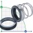 Механическое уплотнение R-MG912 28, CAR/CER, VITON, 304, G60