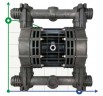 Die pneumatischen Membranpumpen BOXER 251 PVDF IB251FCMTTFT--