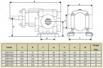 Шестеренчатий насос для в’язких продуктів EMSE EDP 1002, 1 дюйм, 1 м3/год, 10 бар, 1,1 кВт, 1000 об/хв, вуглецева сталь