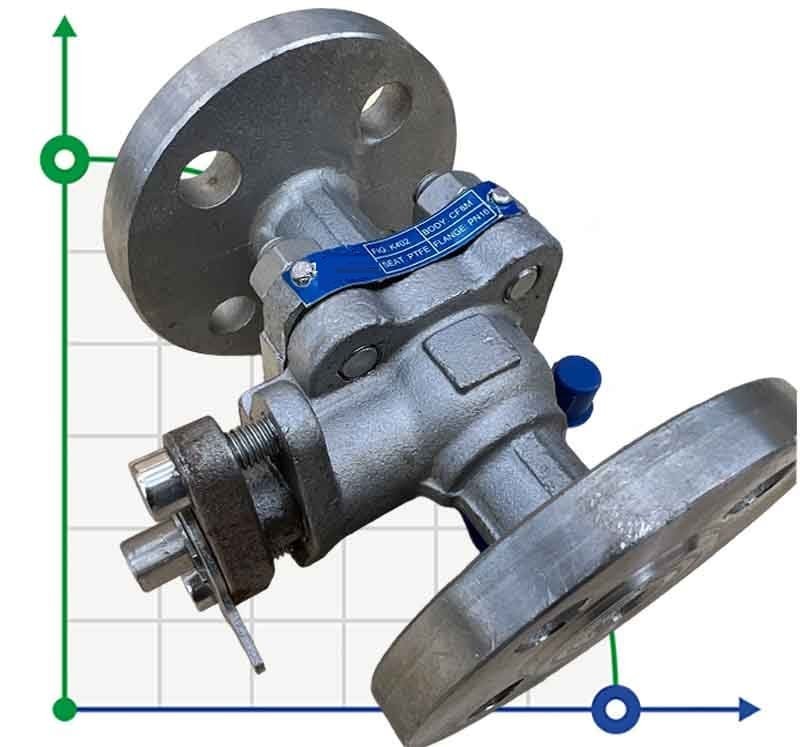 PN16 DN15 Válvula de bola de acero inoxidable AISI 316, asiento PTFE