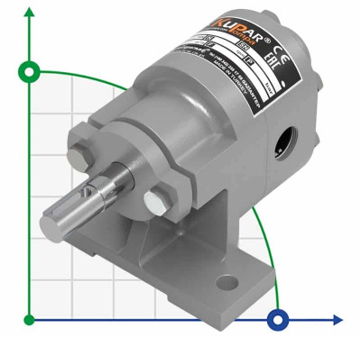 Шестеренчатый насос Kupar KHP 1/2 дюйма-C, AISI 316, 0,19-0,5 м3/ч нержавеющий