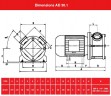 Насос импеллерный AlphaDynamic AD30.1/03/TR/DRP 1,1kW с механическим вариатором, передвижной, с защитой от сухого хода