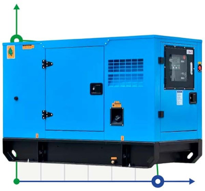 Générateur diesel industriel XHYC-20GF avec ATS, moteur Cummins 20kVA, 20kW, 380V/50HZ type fermé