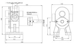 Pompe à engrenages en acier inoxydable Kupar KHP 1 pouce-C, AISI 316, 2-5 m3/h pour produits chimiques