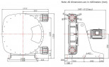 Industrial hose pump JXHIN-125-CI+ABS Plastic-EPDM-P, 66 m3/h, 22 kW, 16 bar, 380V
