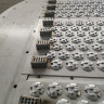 Тарілка клапанна колонна 1500 мм, товщина 3 мм, клапан 2 мм, H - 250 мм, AISI 321