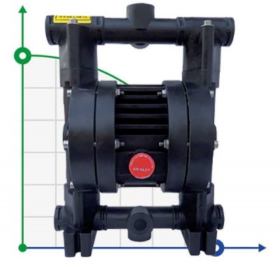 RUBY 020V-P-TVT-T  pompa membranowa pneumatyczny