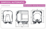 Перистальтический дозирующий насос AQUA PDP SIMPOOL AUTOMATIC 03-01 230V - SANTOPRENE WHITE