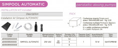 Перистальтический дозирующий насос AQUA PDP SIMPOOL AUTOMATIC 03-01 230V - SANTOPRENE WHITE