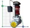 Zawór redukcyjny DN100, korpus WCB, wlot ciśnienia 5 bar, wylot 3 bar, para, 1700 kg/h