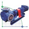 Pompe à engrenages EMSE EDP-I 4 pouces, 54 m3/h, 8 bar, 22 kW, 400 tr/min, 380V avec engrenage interne, avec by-pass