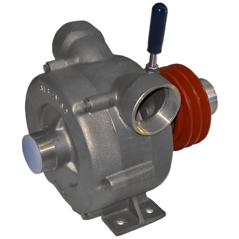 Вихревой насос для перекачки жидких удобрений LIVERANI NAUTIC 70 Inox F, 500 л/мин, AISI 316, с ручным сцеплением, без двигателя