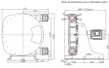 Індустріальний шланговий насос JXHIN-125-CI+ABS Plastic-F-NBR-P, 66 м3/год, 22 кВт, 16 бар, 380В