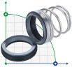 Mechanical seal R-MG912 40, CAR/CER, VITON, 304, G60