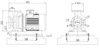 BGWHB 50-125 (I) A (22,3/16), 2,2kW, 2880, Ex Horizontal Edelstahlpumpe