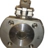 DN (Ду) 32 Кран нержавеющий шаровой фланцевый моноблочный AISI 304, Seat PTFE