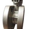 DN (Ду) 32 Кран нержавеющий шаровой фланцевый моноблочный AISI 304, Seat PTFE