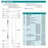 1500 мм, AISI 316L насосна частина (труба) до бочкового насоса