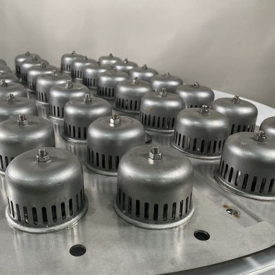 Елемент ковпачкової тарілки 1000 мм з нержавіючої сталі AISI 304 для ректифікаційної, дистиляційної колони