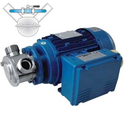 Pompe à impulseur pour d'œufs liquides LIVERANI EP MINI 3/4" +BY-PASS NR TF/I 0,56kW, 1400tr/min, 380V avec inverseur