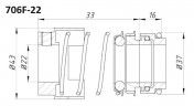 Торцевое уплотнение для Grundfos R-706F 12, TC/TC, VITON, 304