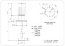 Mezclador de reactivos químicos AQUA AG1-PVC60/F, 220V, 1400 RPM, ADAG1P06F