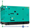 Generador diesel industrial XHYC-250GF con ATS, motor Cummins 300kVA, 250kW, 380V/50HZ tipo cerrado