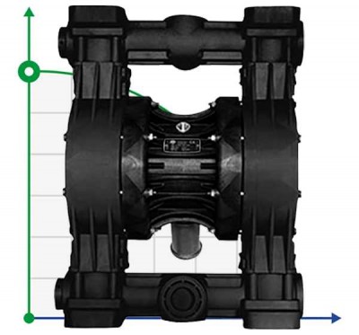 RUBY 081V-P-TVT-T  pompa membranowa pneumatyczny