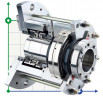 Cartucho doble para agitador R-M481KL-D 60, SIC/SIC/CAR/SIC/VITON, 304
