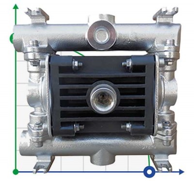 RUBY 010S-P-NTSS-T - насос пневматичний мембранний