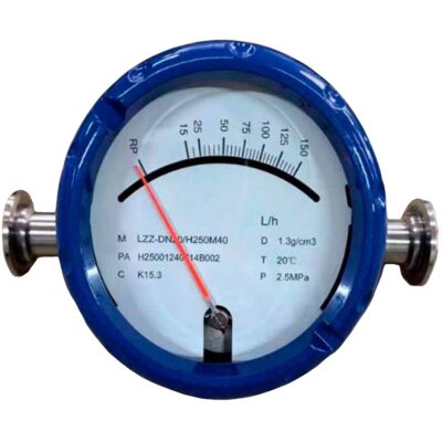 DN25 Расходомер ротаметр для C2H5OH 40% из нержавеющей стали KLZZ PN1, 100-1000 l/h Clamp