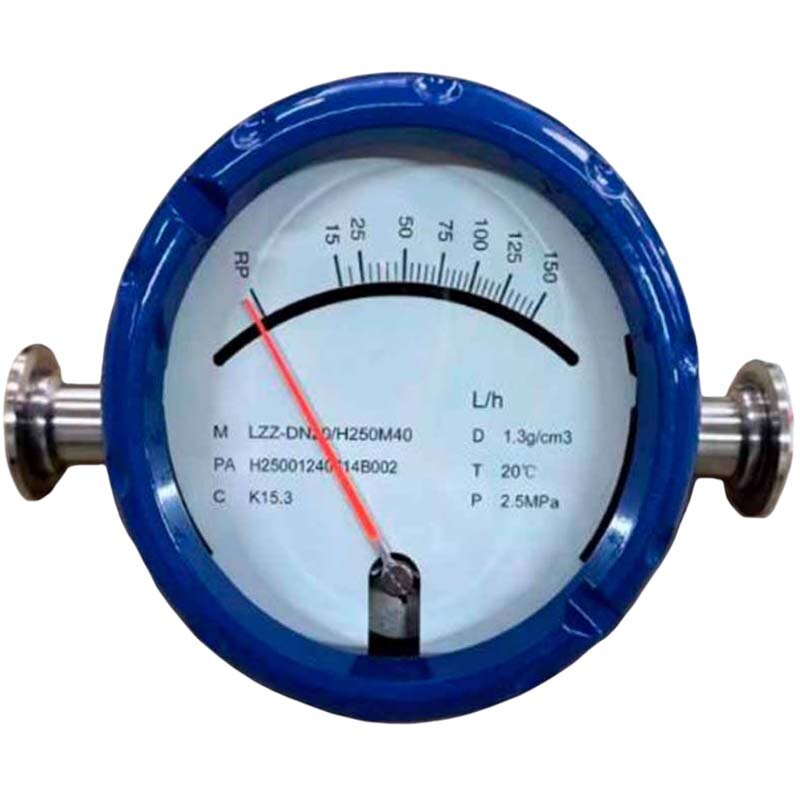 DN25 Caudalímetro rotámetro acero inoxidable KLZZ PN1 (C2H5OH 40%), 100-1000 l/h Clamp