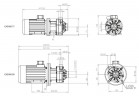 Magnetic coupling pump 10 DM PP, VITON, 0.55 kW (impeller 85)