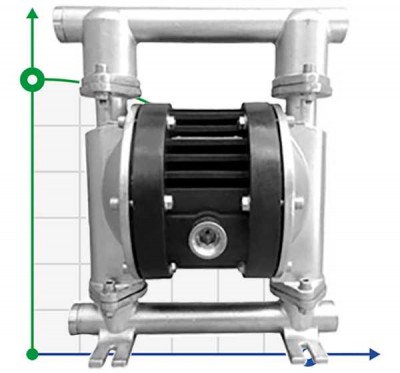 RUBY 015S-P-TST-T  pompa membranowa pneumatyczny