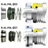 Торцеве ущільнення для насосу Alfa Laval R-AL.FM 22, CAR/SIC, EPDM, 304