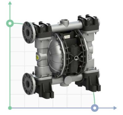 Pneumatic Membrane Pump PHOENIX P700 ALU HYTREL+PTFE ATEX