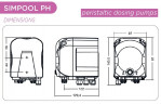Перистальтический дозирующий насос AQUA PDP SIMPOOL LIGHT PH 1,4-01-230V - SANTOPRENE - COMPLETE WHITE