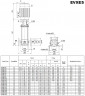 Многоступенчатый насос EVXE 5/15, 3 кВт, 7,8 м3/ч, 142м, 380V/T, AISI 304 (EBARA EVM)
