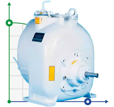 Pompe auto-amorçante pour eaux usées P-6, 33/330, 30 kW, sans moteur